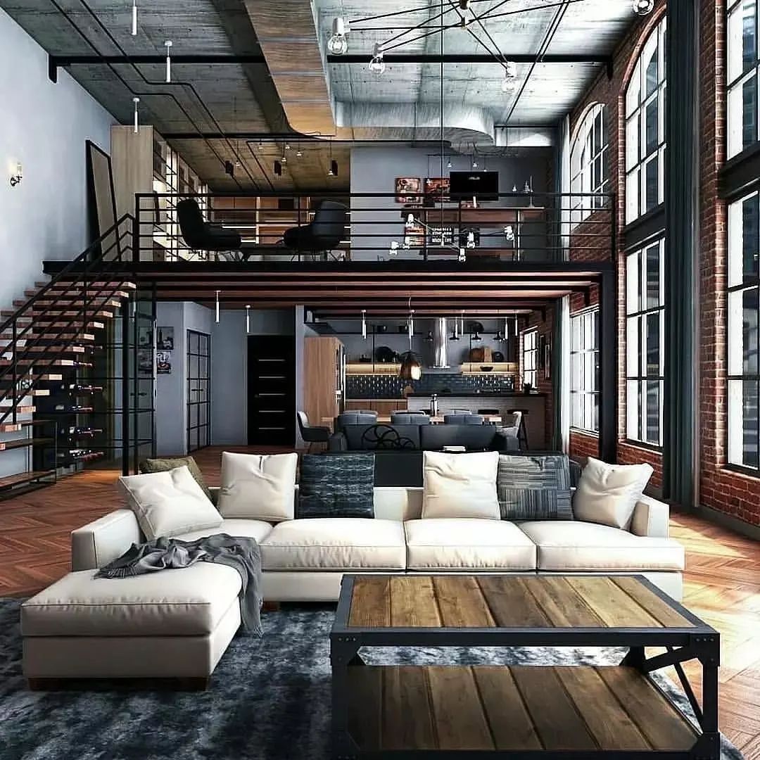 Industrial and loft-style interior design